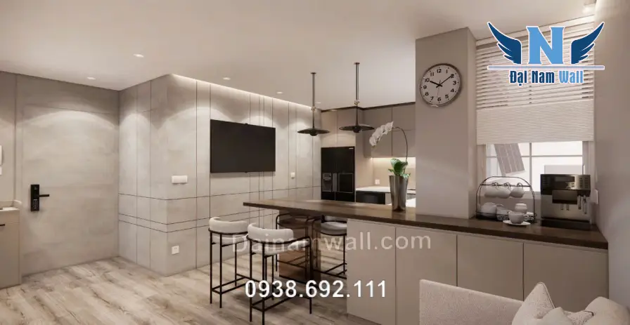 Tấm nhựa giả đá: Giải mã cơn sốt trang trí nội thất 2024 - Đâu là đỉnh, đâu là đáy xu hướng? - Ảnh 2