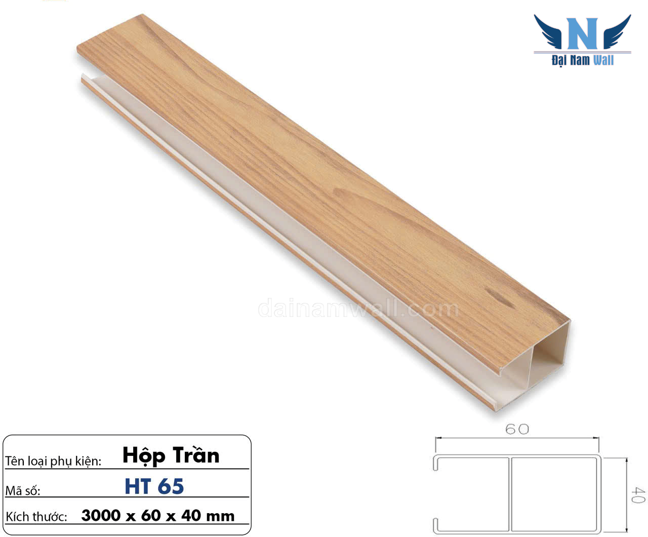 Tấm ốp trần dạng hộp 40x60