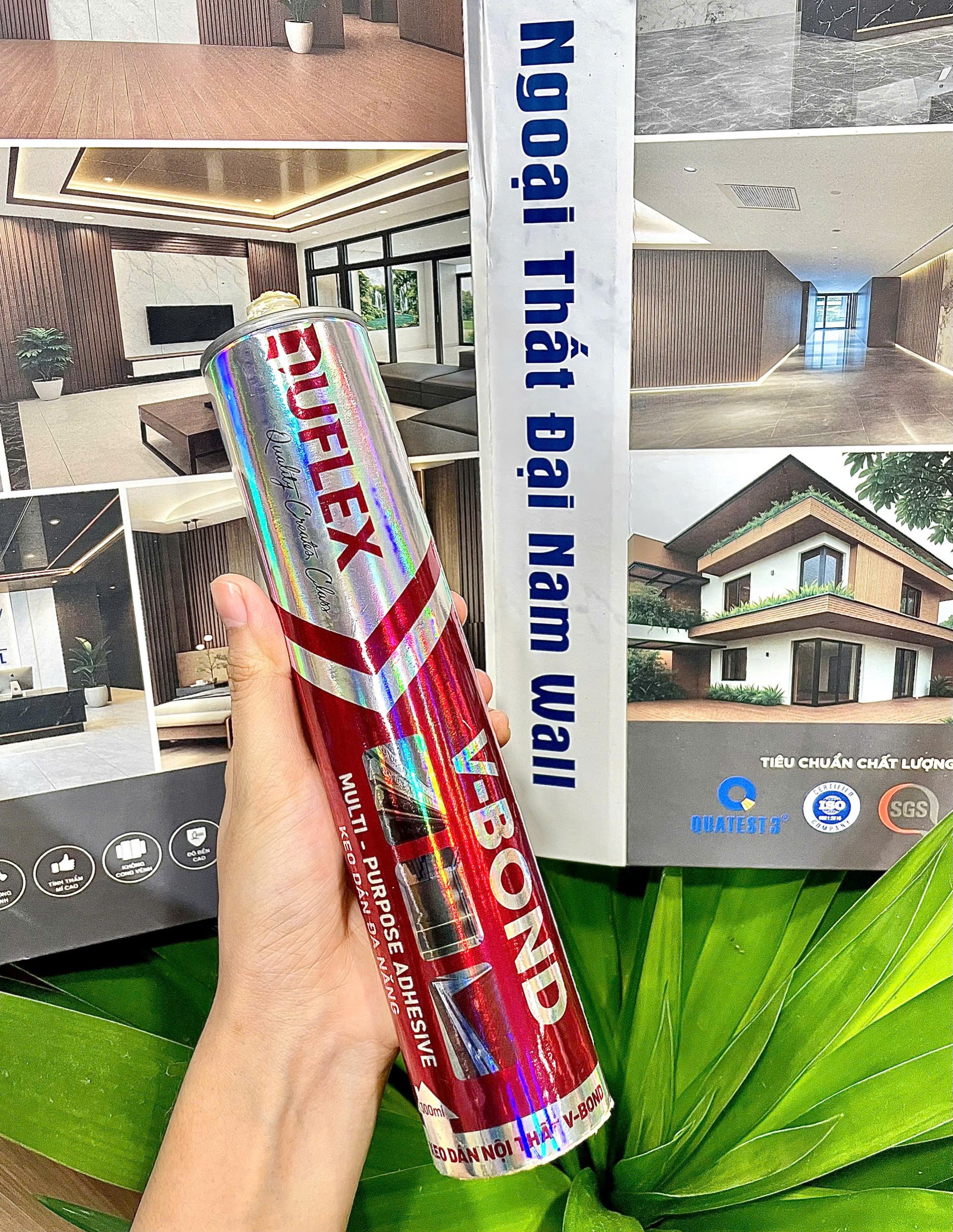 Keo Dán Tấm Ốp Tường V-Bond Vàng