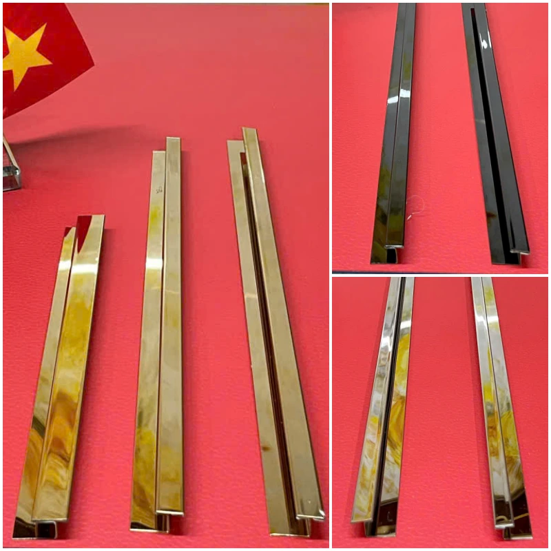 Nẹp H Inox 2.44 - 2850 thép không gỉ 201 cao cấp